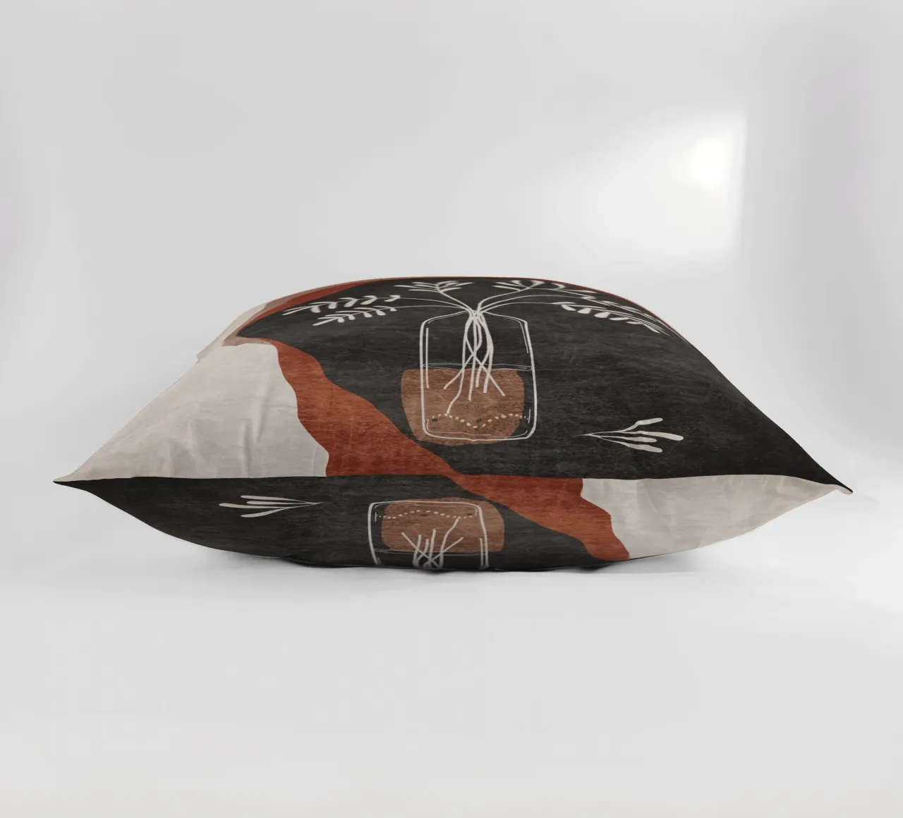 Emel Tunaboylu - Fiore in vaso 01 cuscino da The Artcircle