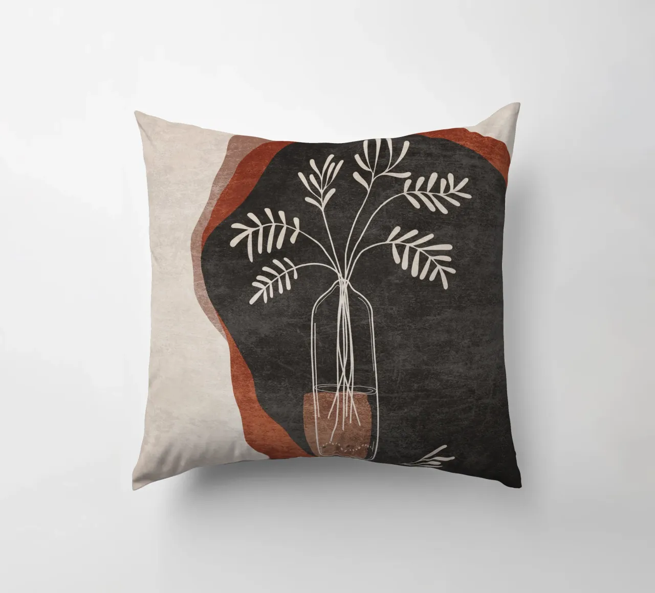 Emel Tunaboylu - Fiore in vaso 01 cuscino da The Artcircle