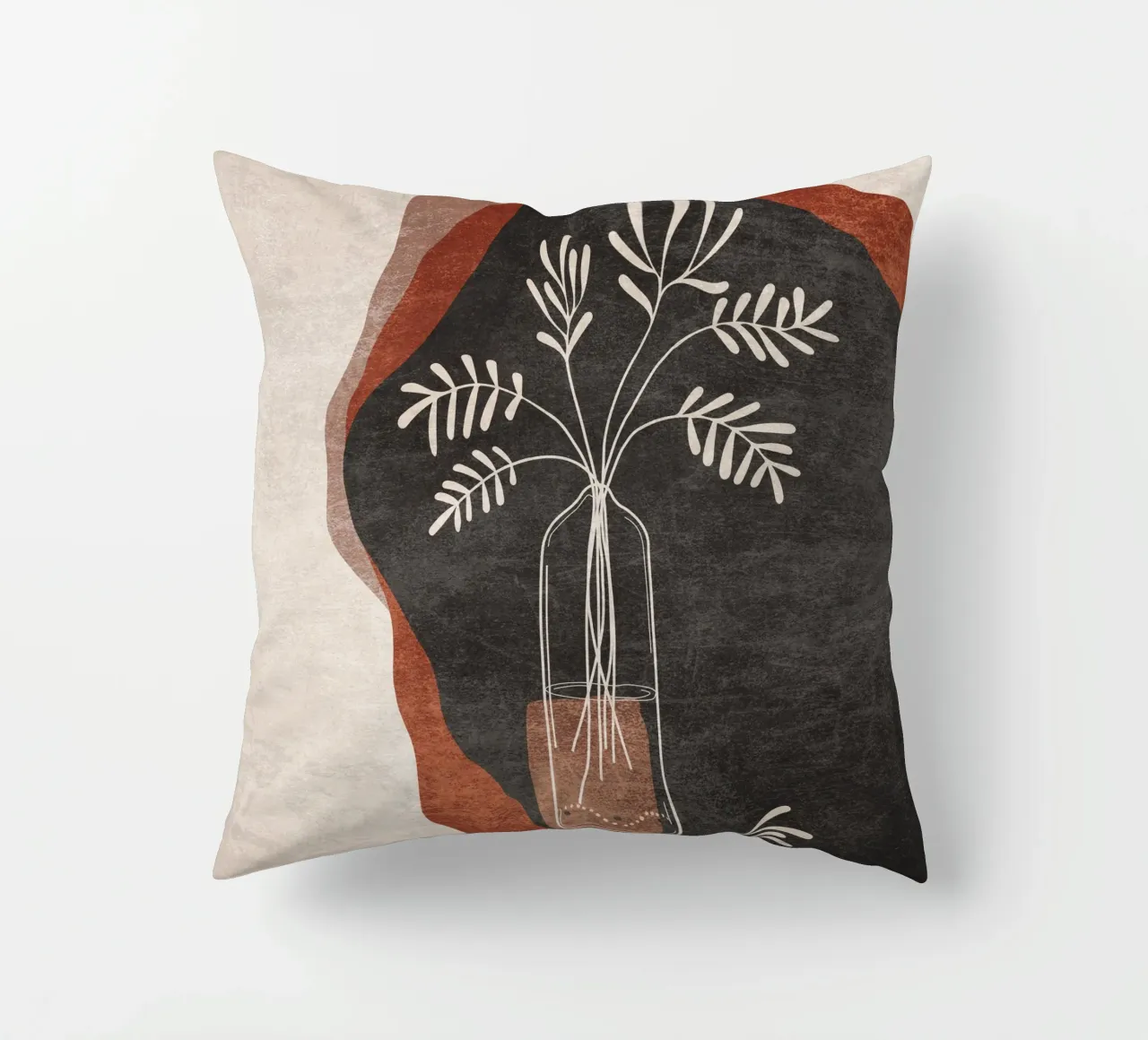 Emel Tunaboylu - Fiore in vaso 01 cuscino da The Artcircle