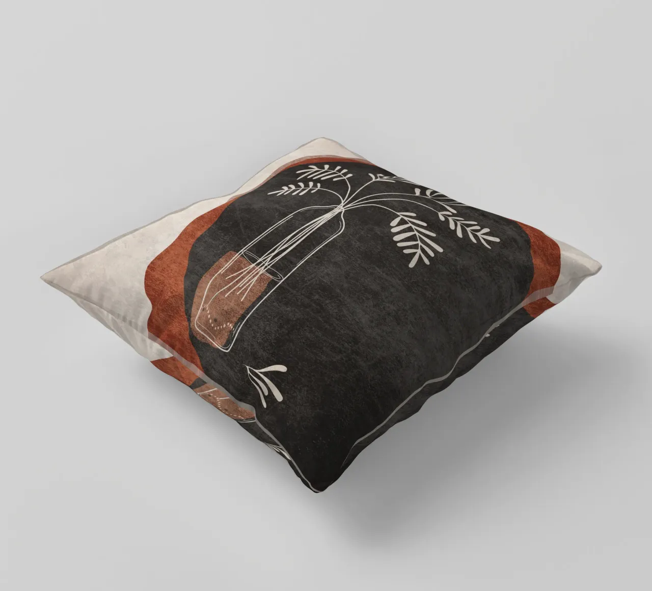 Emel Tunaboylu - Fiore in vaso 01 cuscino da The Artcircle