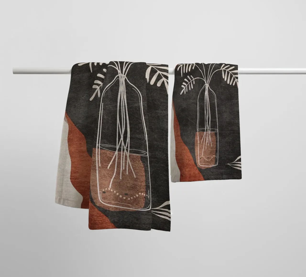 Emel Tunaboylu - Fiore in vaso 01 asciugamano da bagno da The Artcircle
