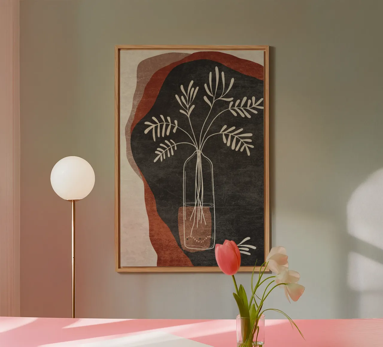 Emel Tunaboylu - Fiore in vaso 01 pannello forex da The Artcircle