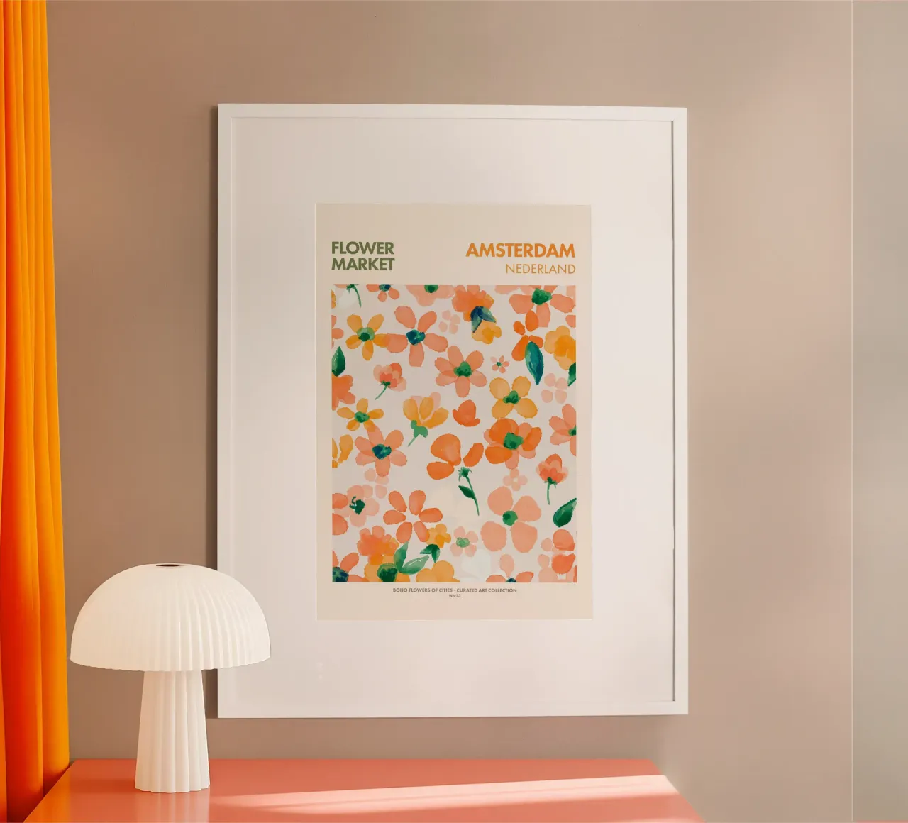 Emel Tunaboylu - Mercato dei fiori di Amsterdam poster da The Artcircle