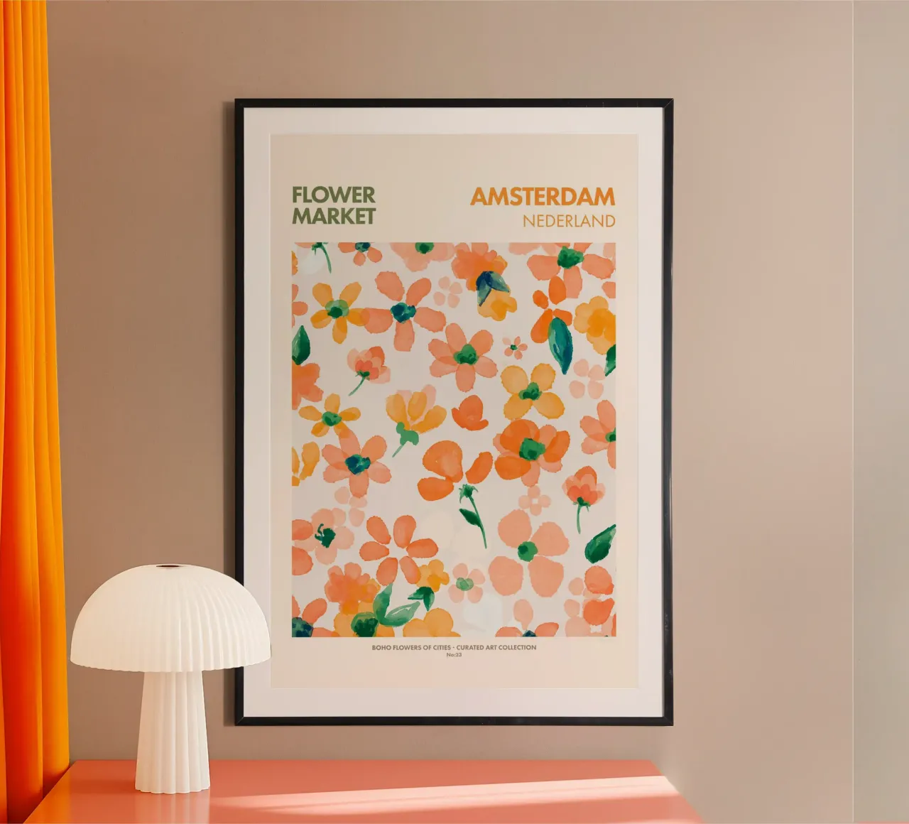 Emel Tunaboylu - Mercato dei fiori di Amsterdam poster da The Artcircle