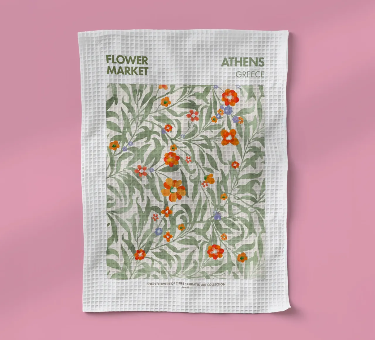 Emel Tunaboylu - Mercato dei fiori di Atene canovaccio da cucina da The Artcircle
