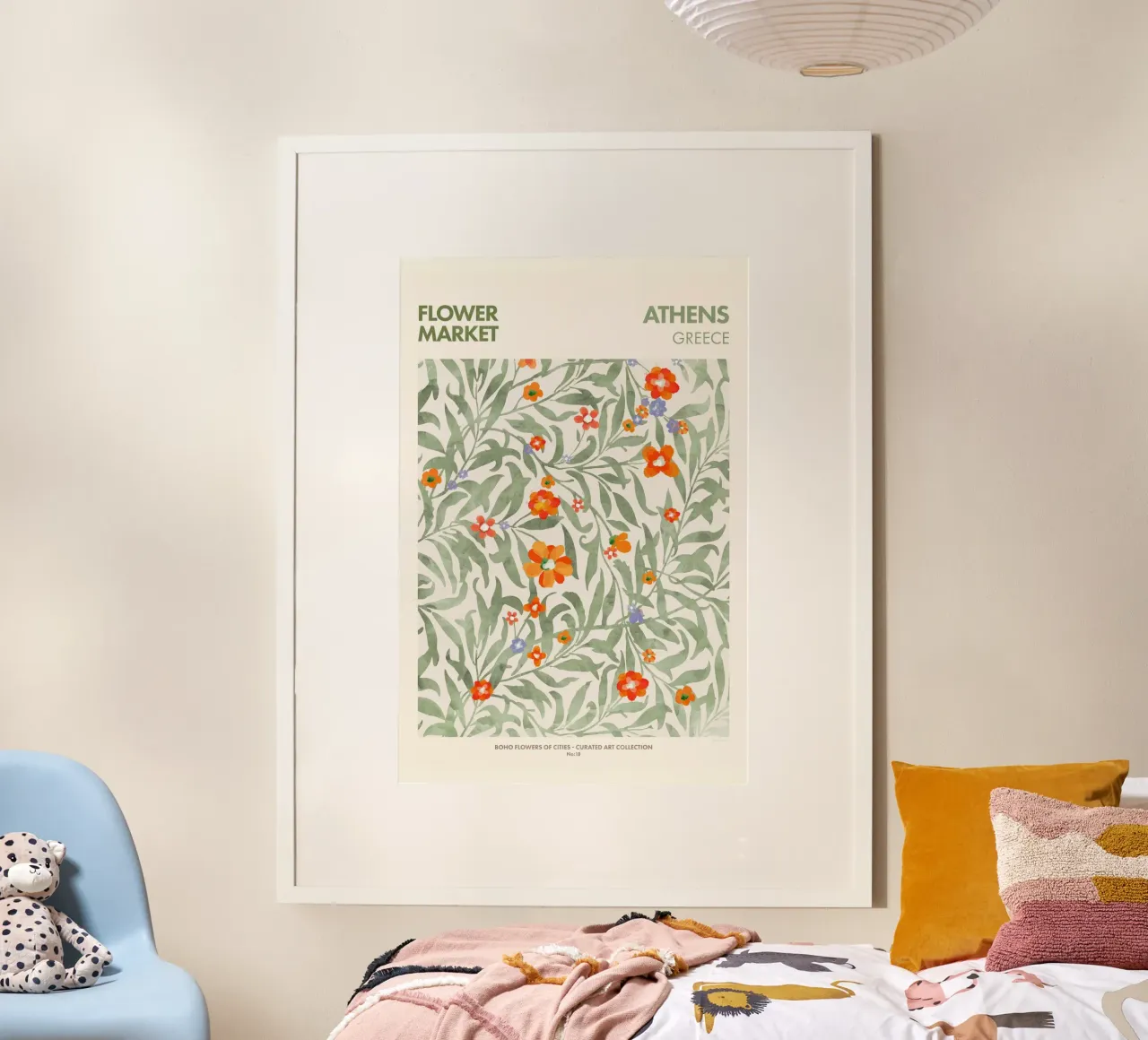 Emel Tunaboylu - Mercato dei fiori di Atene poster da The Artcircle