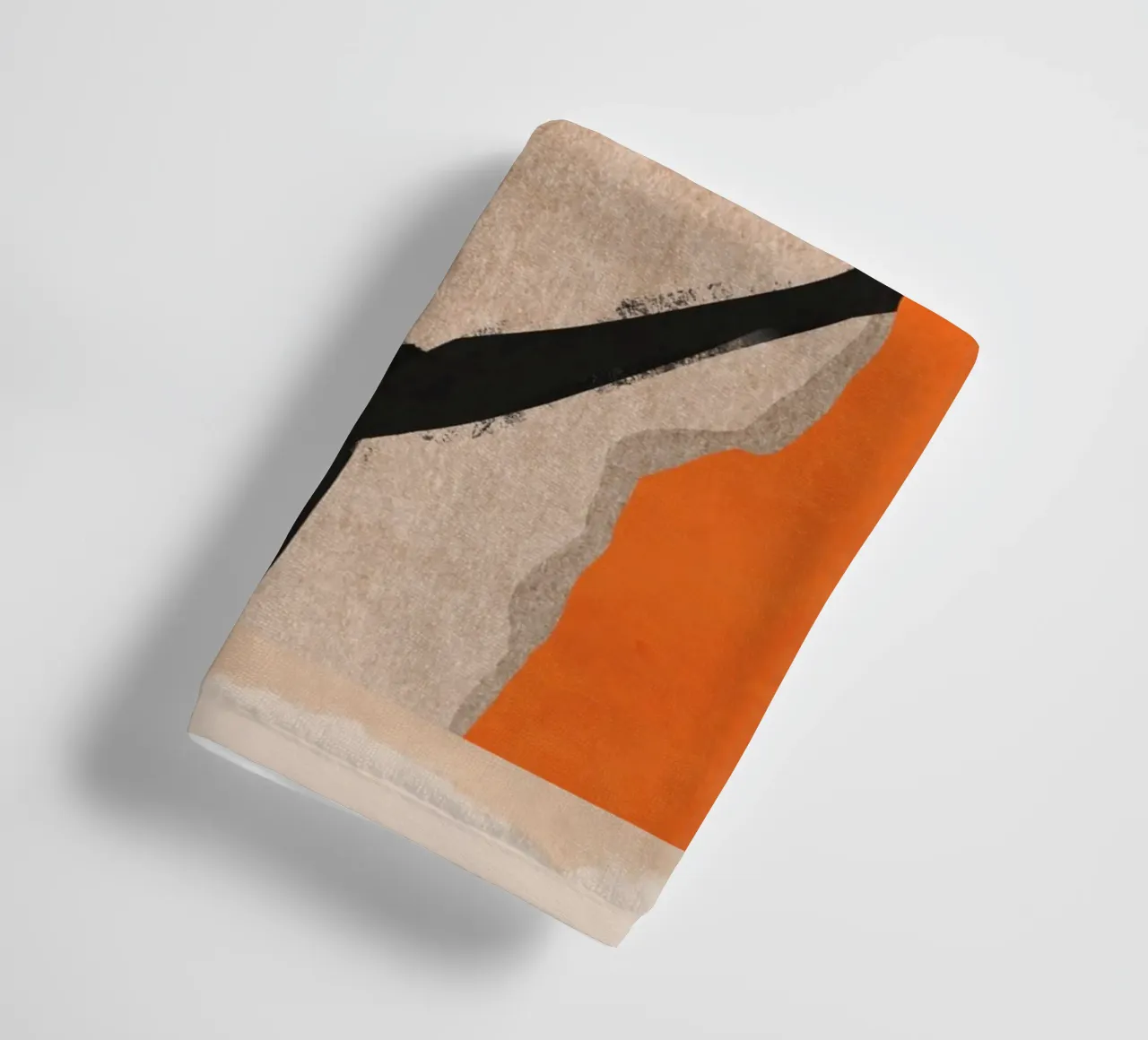 Modern Abstract Art Face 21 towel by ThingDesign