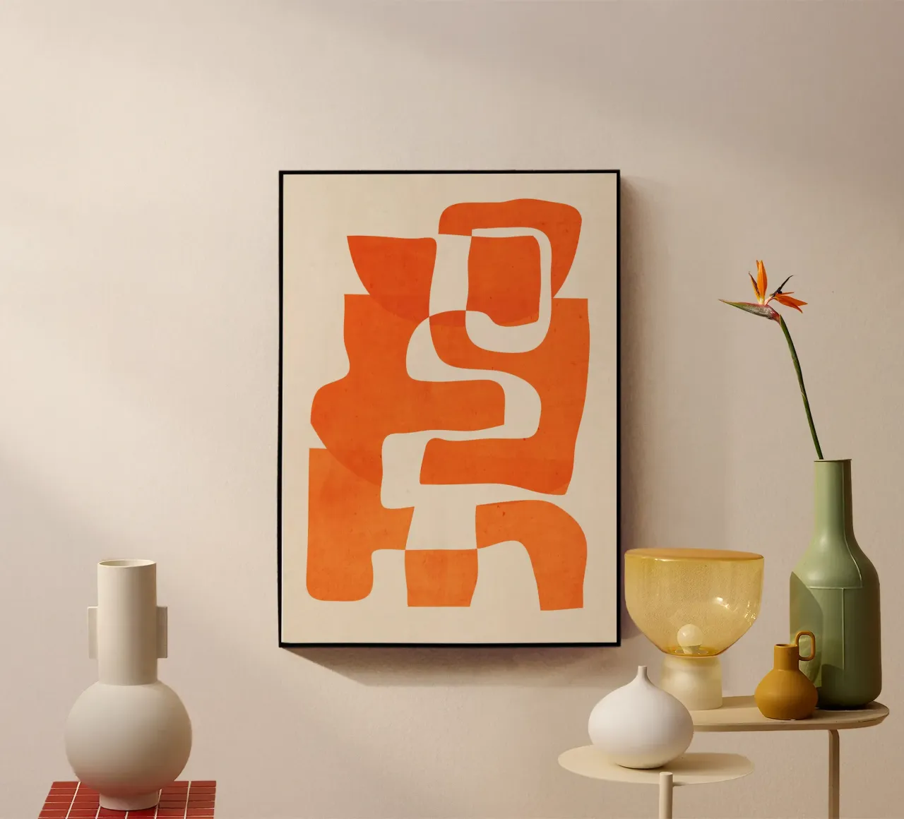 Abstracte kunst 55-7 acryl van ThingDesign