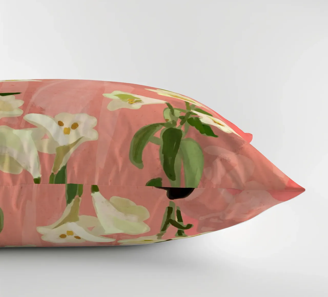 Ragazza con fiori in mano cuscino da ThingDesign