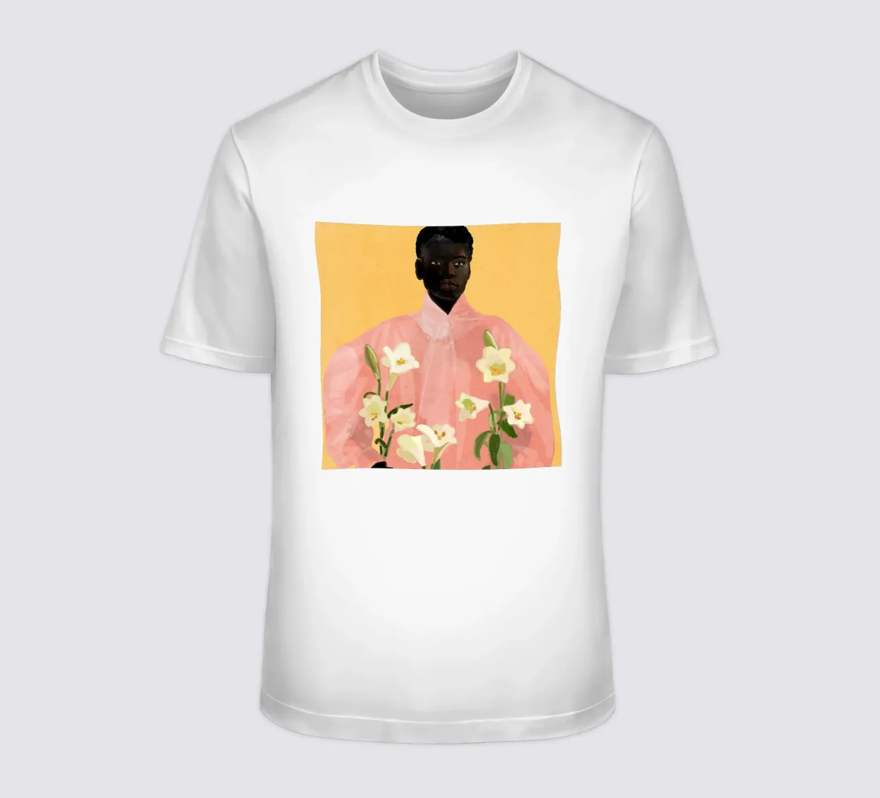 Meisje met bloemen 2 t-shirt van ThingDesign