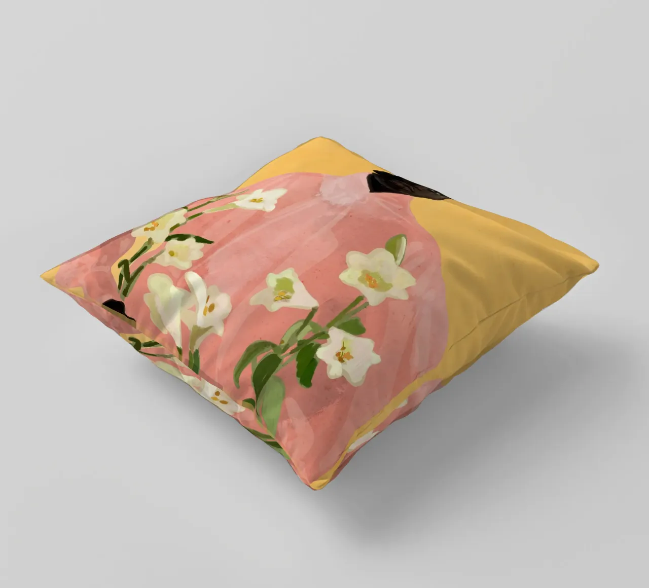 Meisje met bloemen 2 kussen van ThingDesign