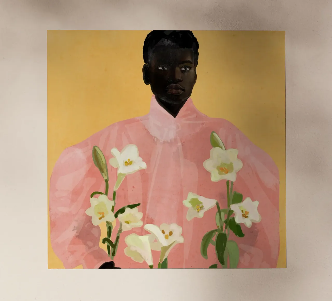 Ragazza con fiori in mano 2 pellicola backlit da ThingDesign