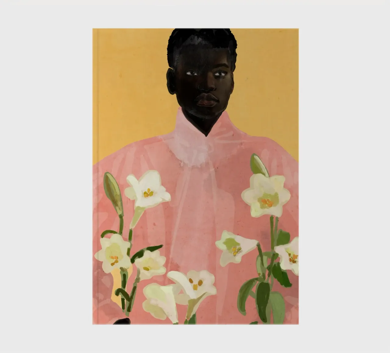 Ragazza con fiori in mano 2 diario da ThingDesign
