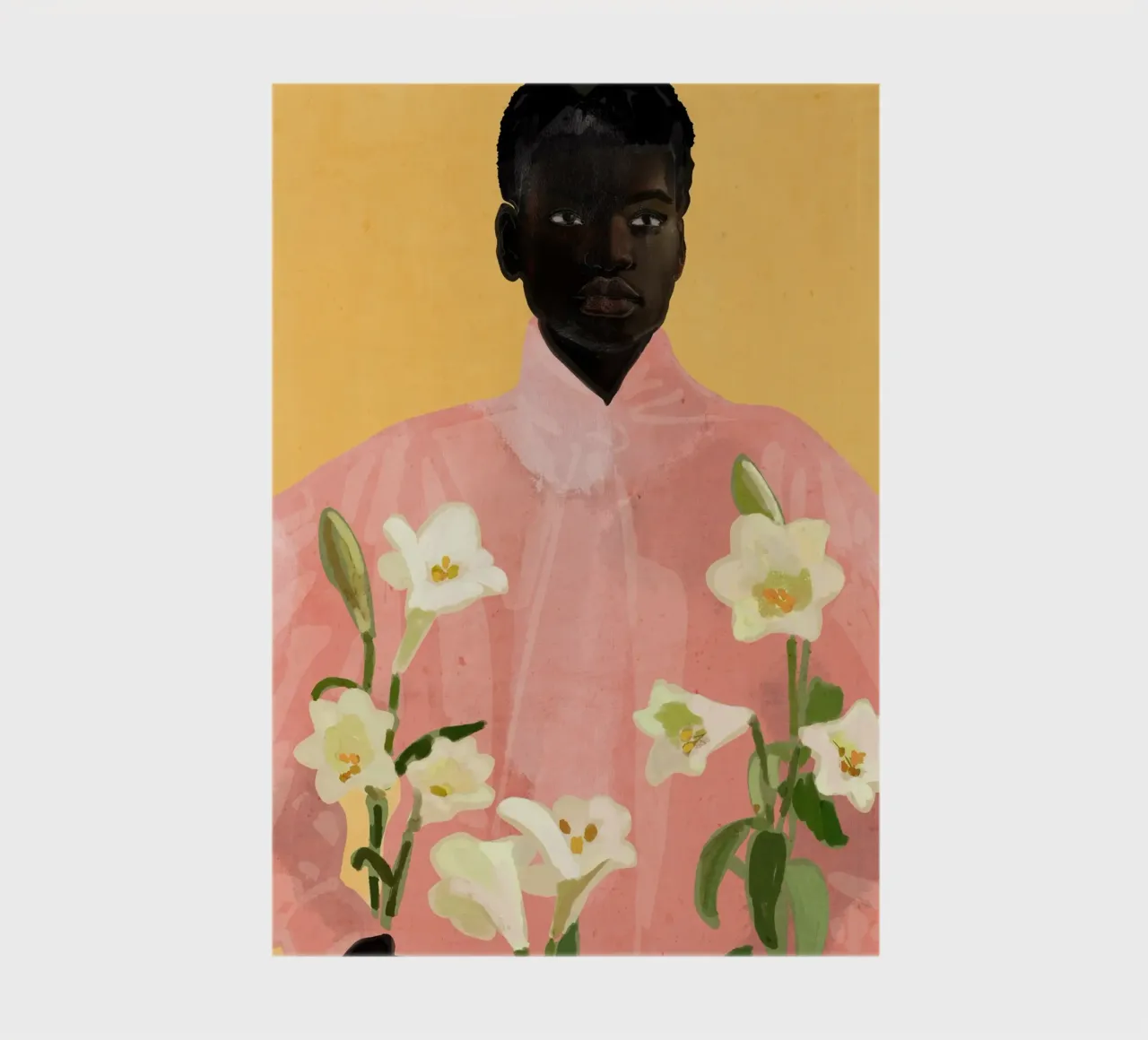 Ragazza con fiori in mano 2 diario da ThingDesign