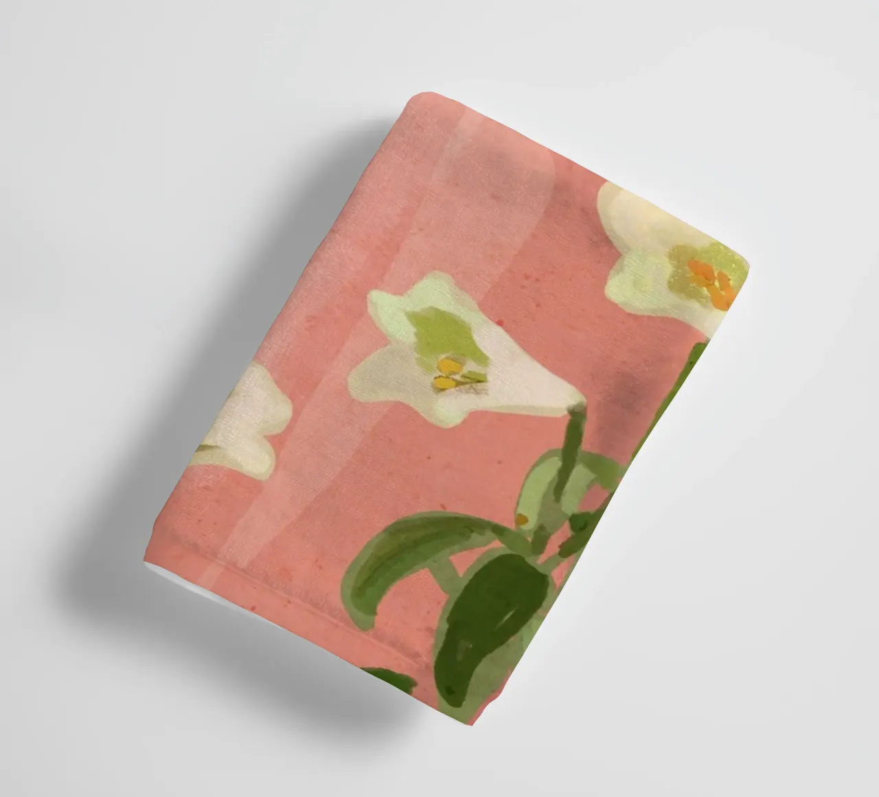 Ragazza con fiori in mano 2 asciugamano da bagno da ThingDesign