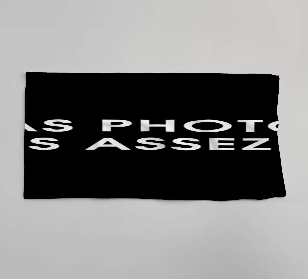 J'ai pas photoshop, je suis assez belle - Black asciugamano da bagno da Intertitres