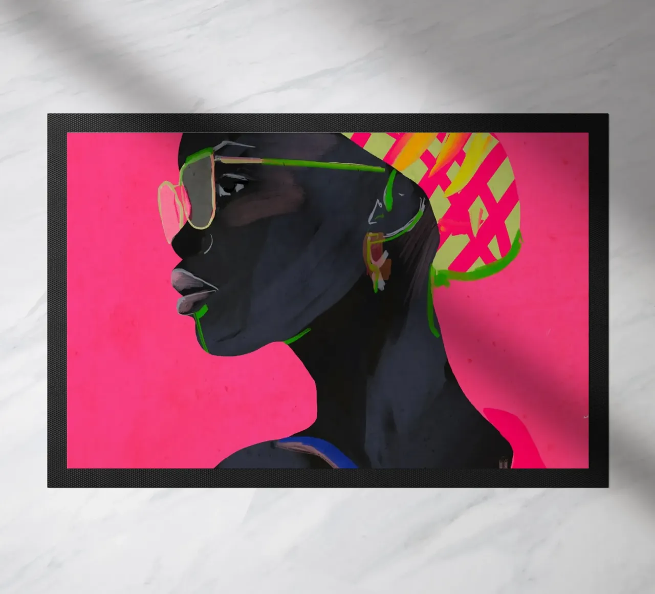 Ritratto di ragazza 9 zerbino da ThingDesign