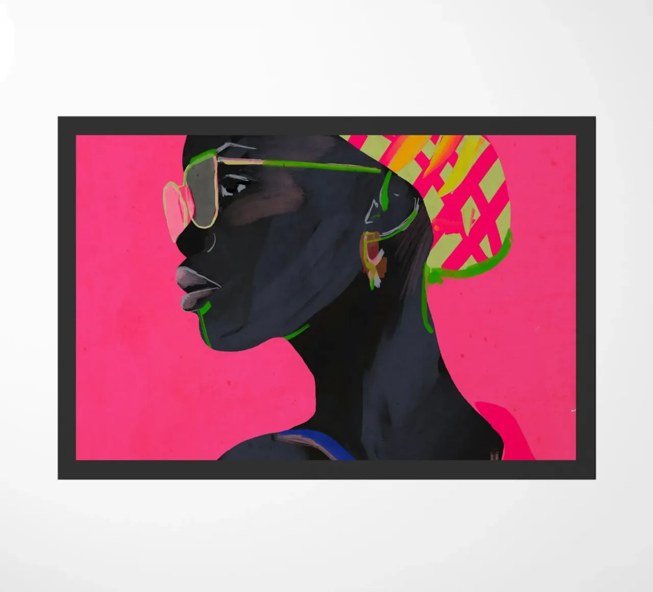 Ritratto di ragazza 9 zerbino da ThingDesign