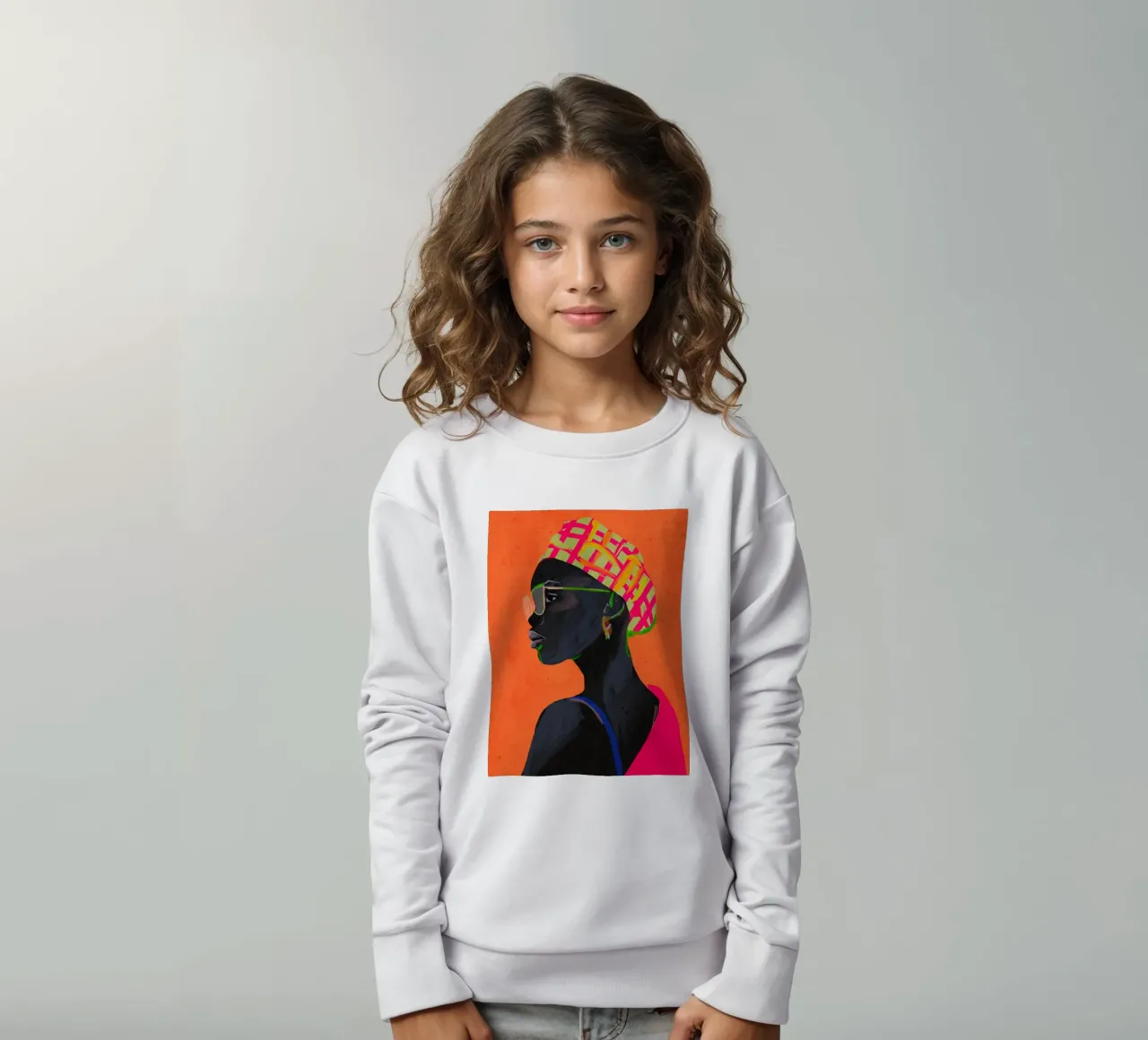 Ritratto di ragazza felpa bambino da ThingDesign