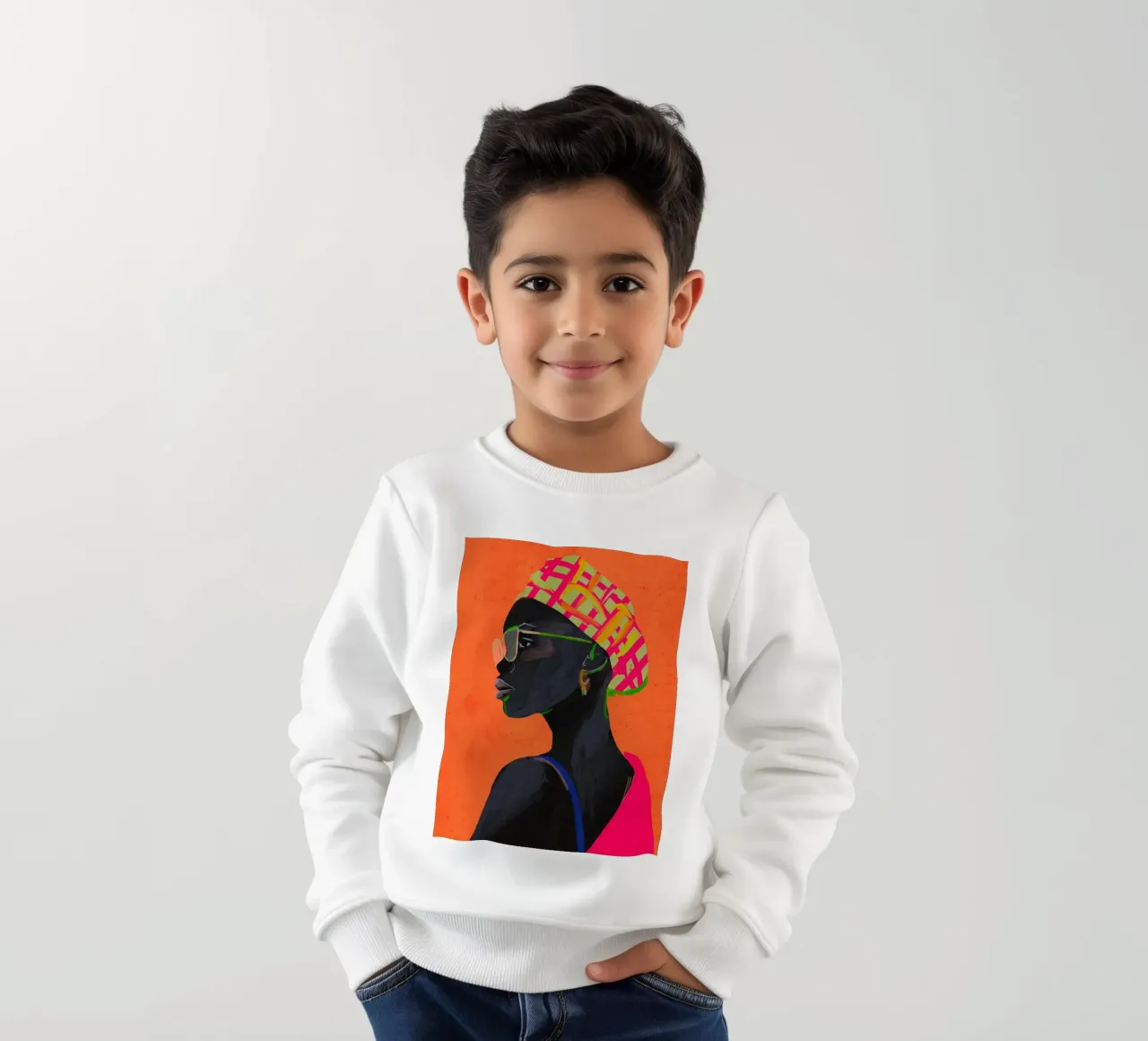 Ritratto di ragazza felpa bambino da ThingDesign
