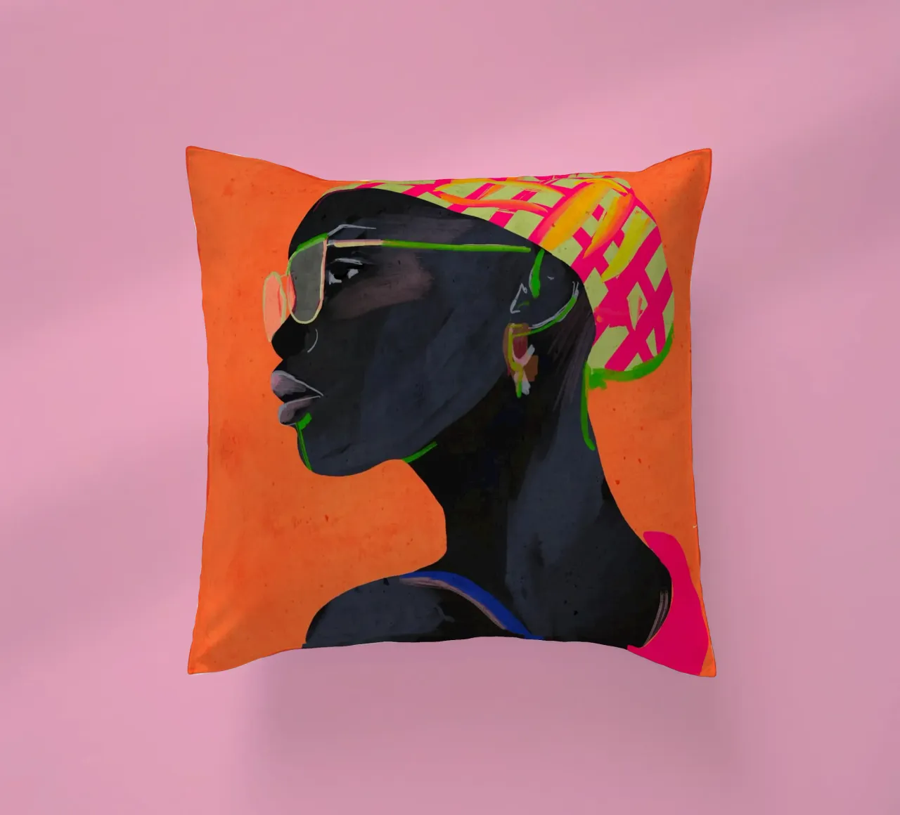 Ritratto di ragazza cuscino da ThingDesign