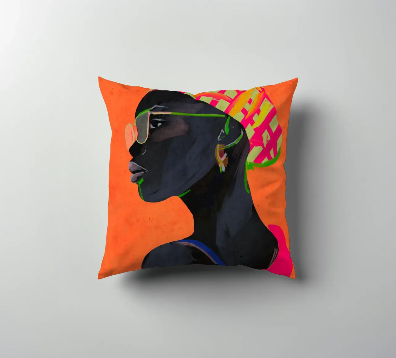Ritratto di ragazza cuscino da ThingDesign