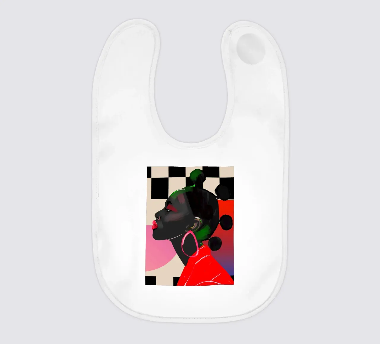 Ritratto di ragazza 14 bavaglino da ThingDesign