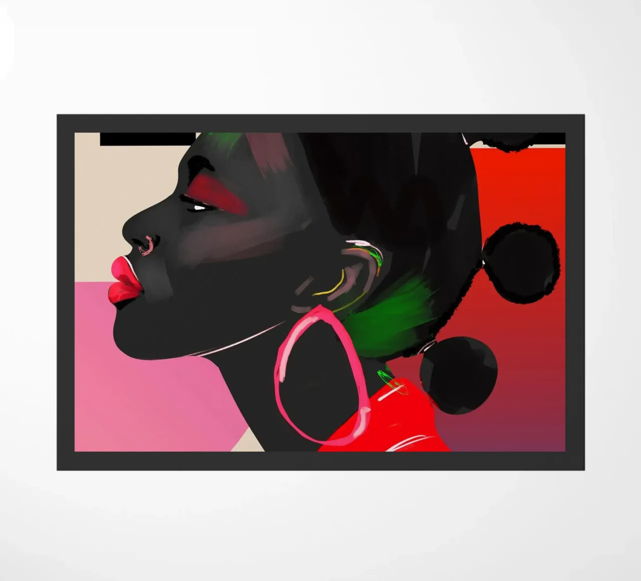 Ritratto di ragazza 14 zerbino da ThingDesign