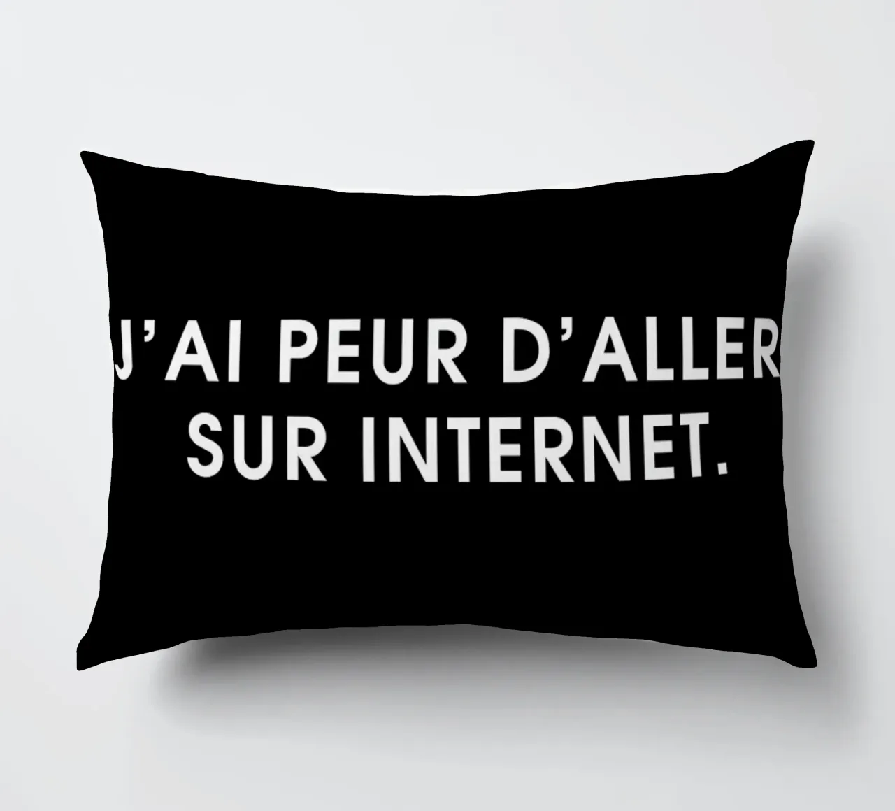 J'ai peur d'aller sur Internet - Black cuscino da Intertitres
