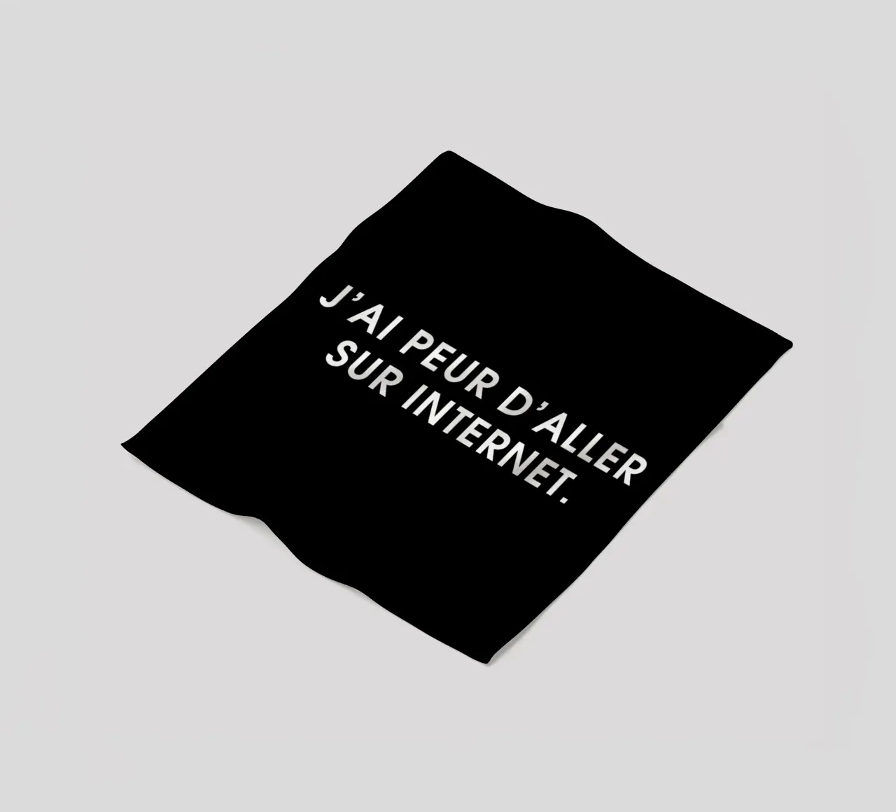 J'ai peur d'aller sur Internet - Black coperta in pile da Intertitres