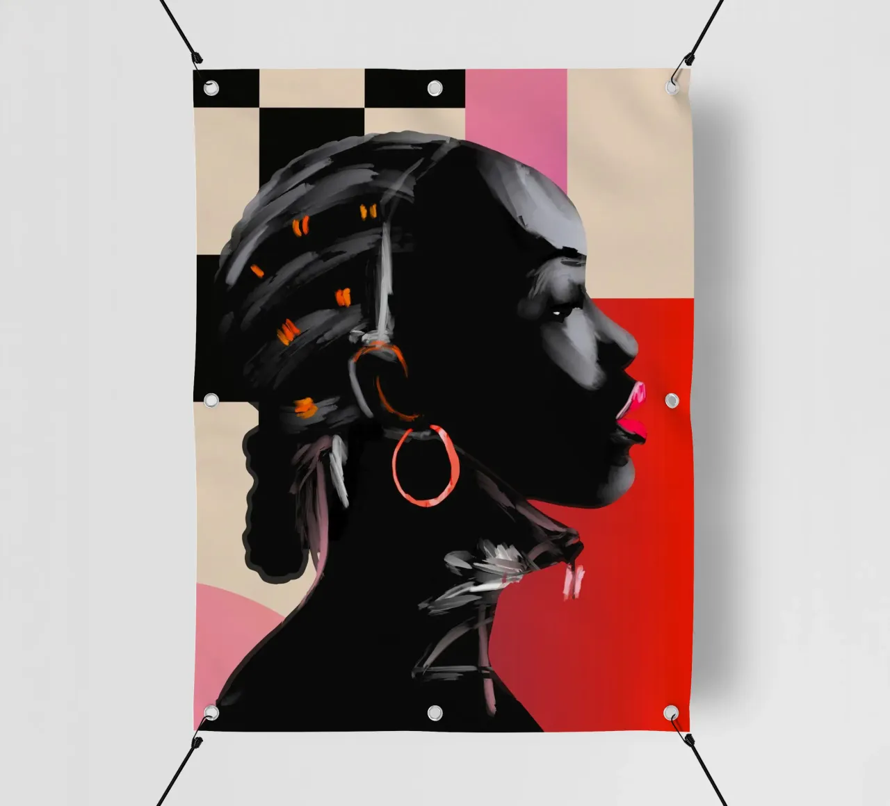 Ritratto di ragazza 15 telo in pvc da ThingDesign