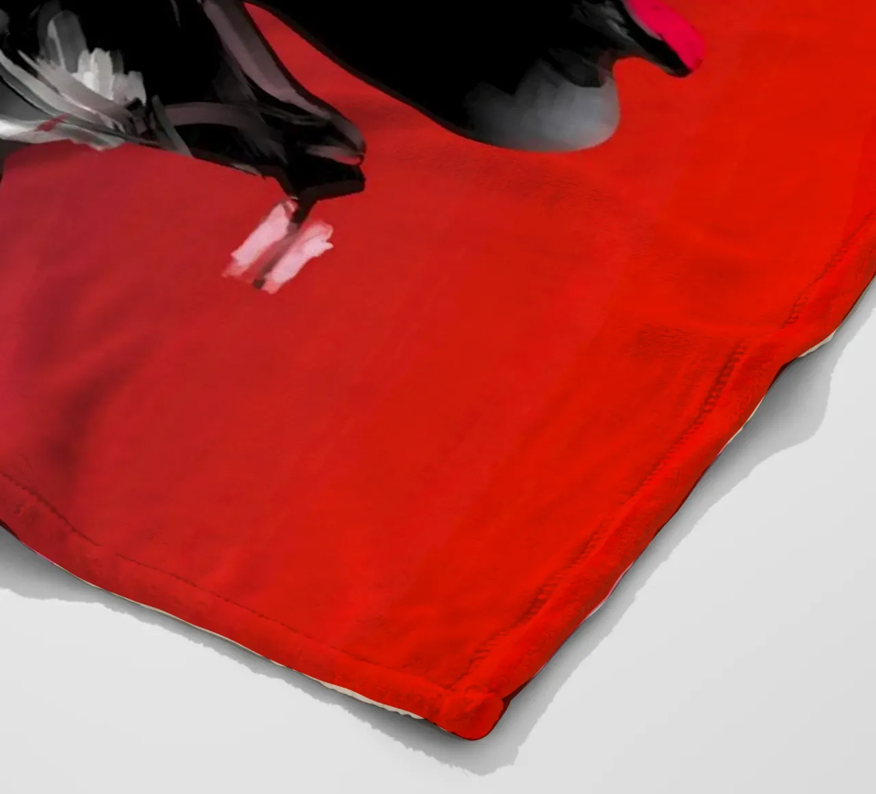 Girl Portrait 15 fleece blanket by ThingDesign