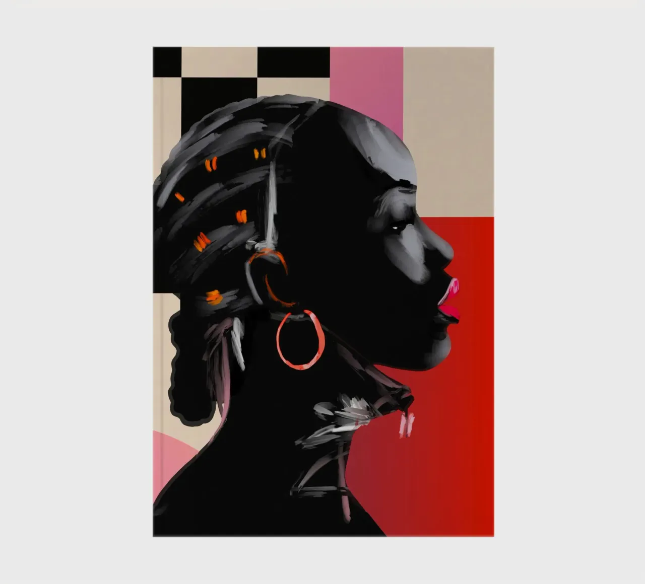 Girl Portrait 15 notebook by ThingDesign