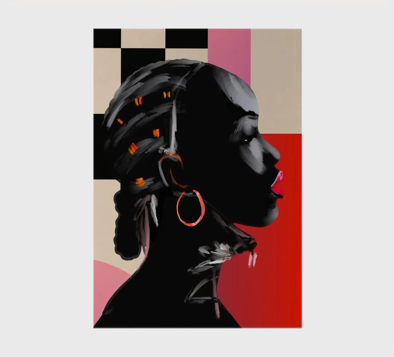 Girl Portrait 15 notebook by ThingDesign