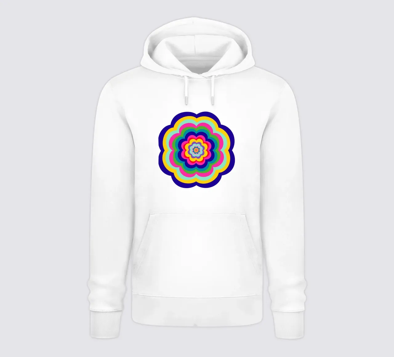 Gute Laune Blüte felpa con cappuccio da Miris bunte Modewelt
