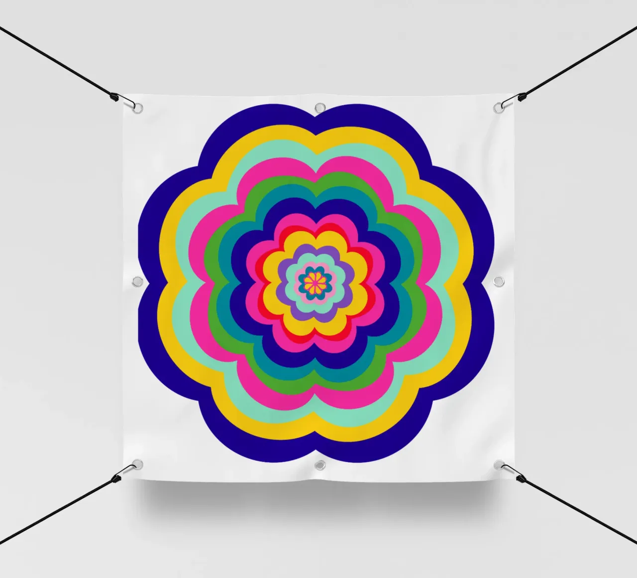 Gute Laune Blüte telo in pvc da Miris bunte Modewelt
