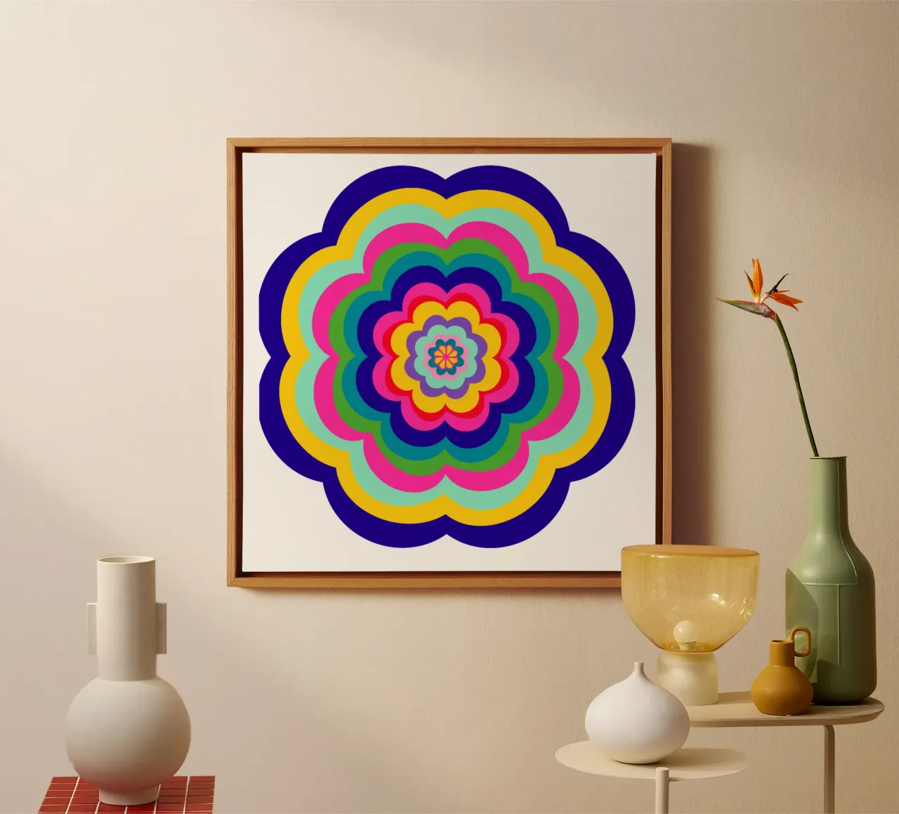 Gute Laune Blüte canvas by Miris bunte Modewelt