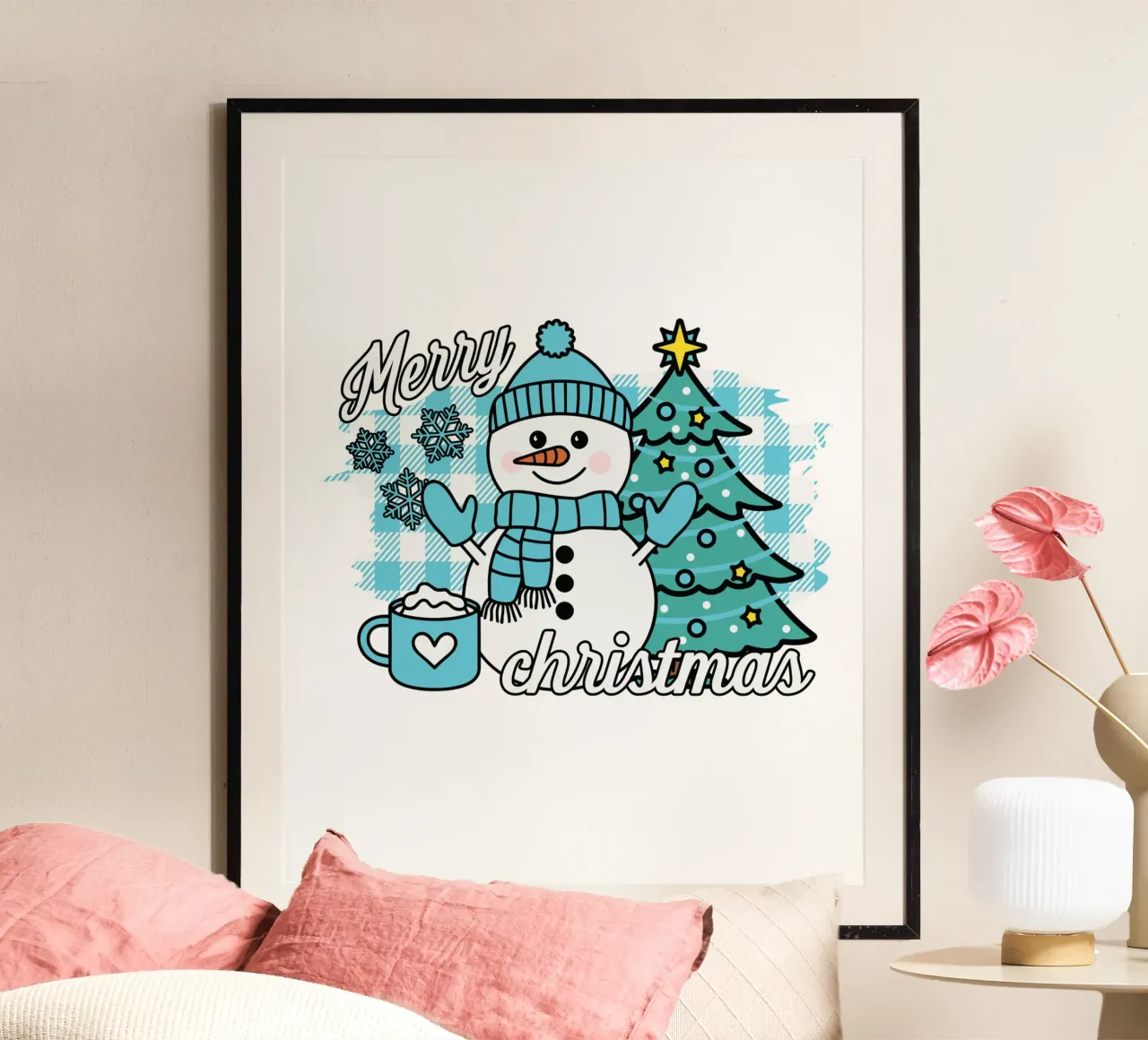 Snowman Merry Christmas poster da edsonramosart