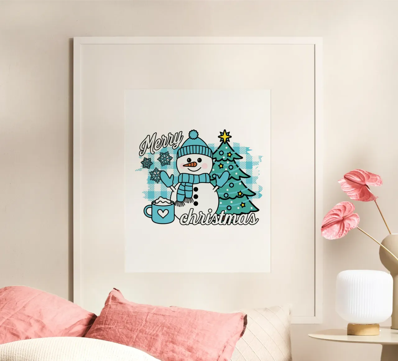 Snowman Merry Christmas poster da edsonramosart