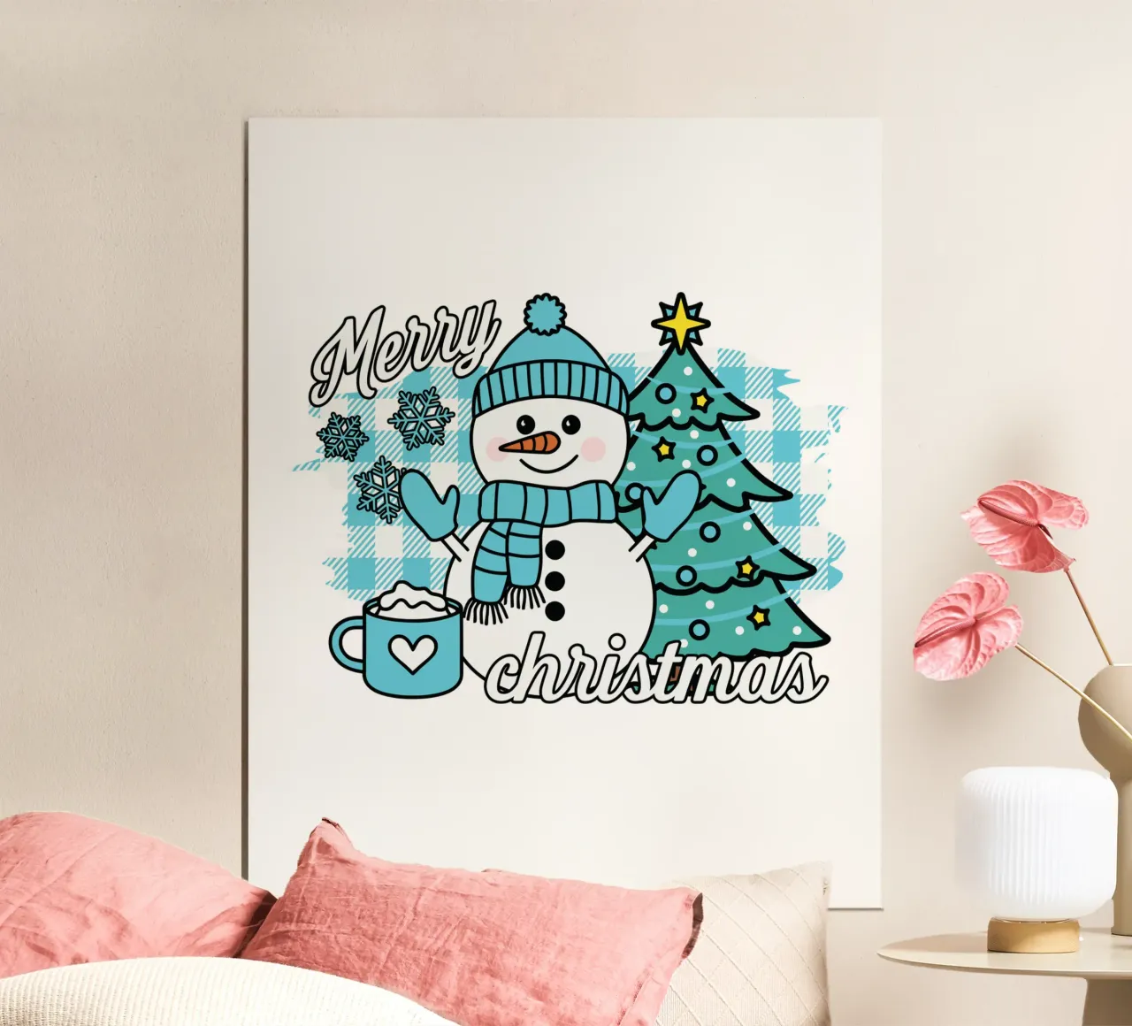 Snowman Merry Christmas poster da edsonramosart