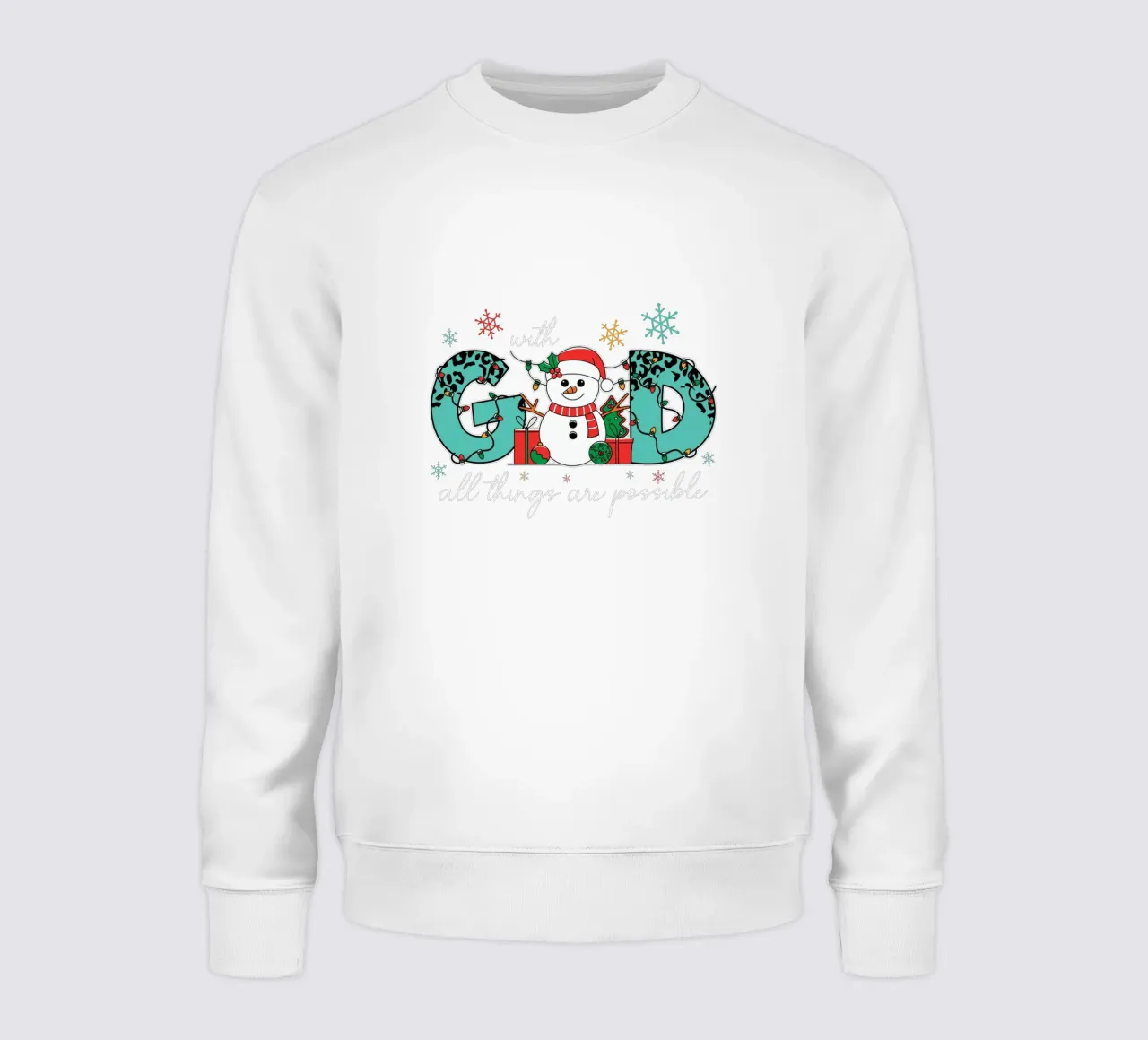 with God all things are possible felpa da edsonramosart