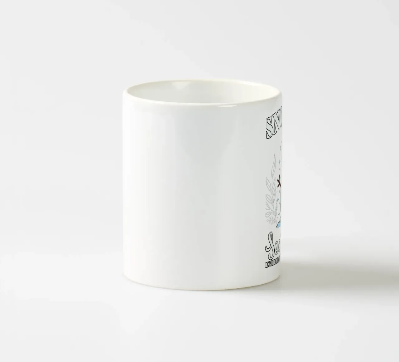 Snowman Social Club tazza in ceramica da edsonramosart