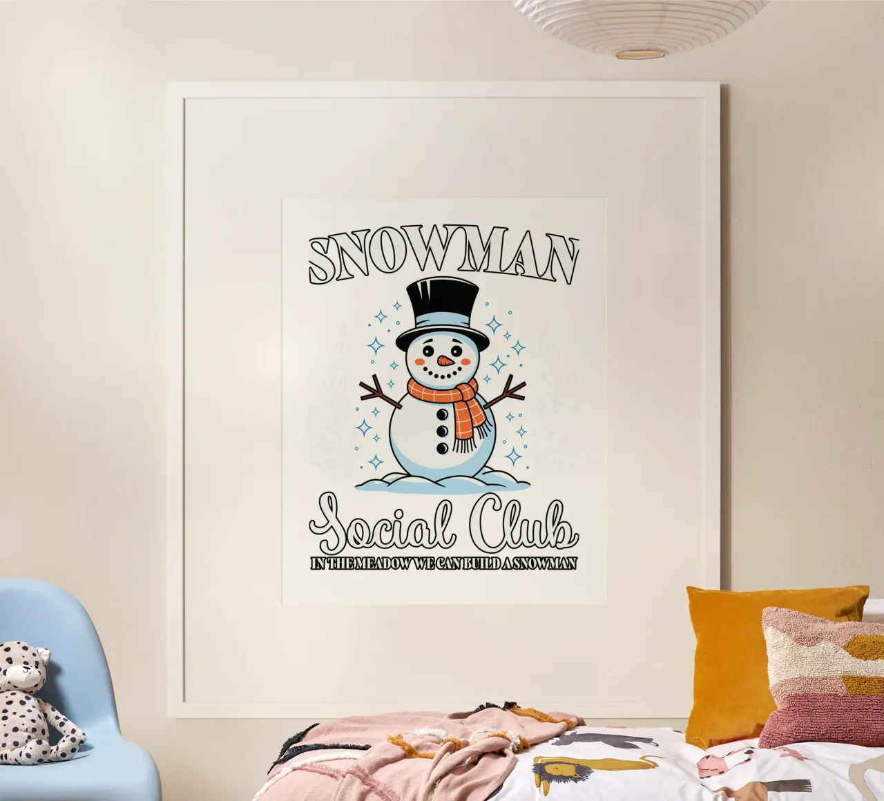Snowman Social Club carta hahnemühle da edsonramosart
