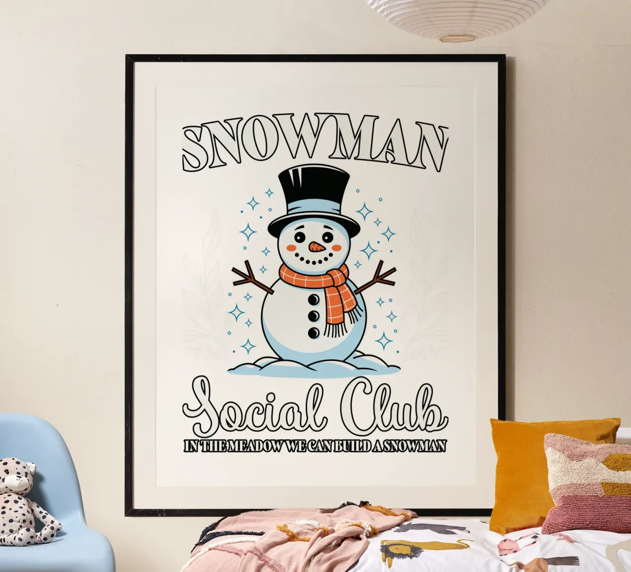 Snowman Social Club carta hahnemühle da edsonramosart