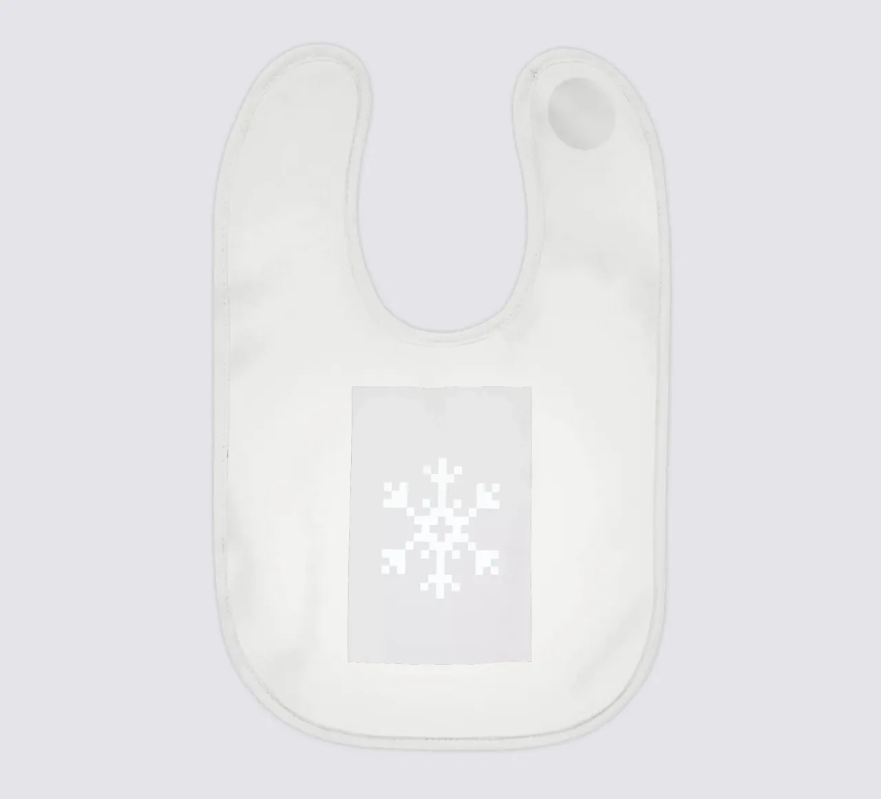 White Snowflake 2 bavaglino da Studio One