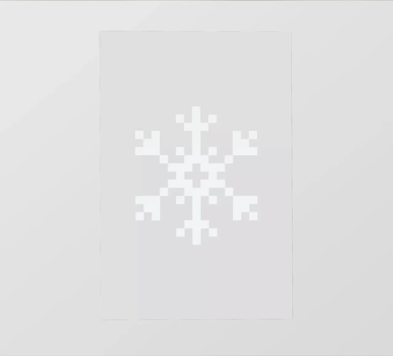 White Snowflake 2 pellicola backlit da Studio One