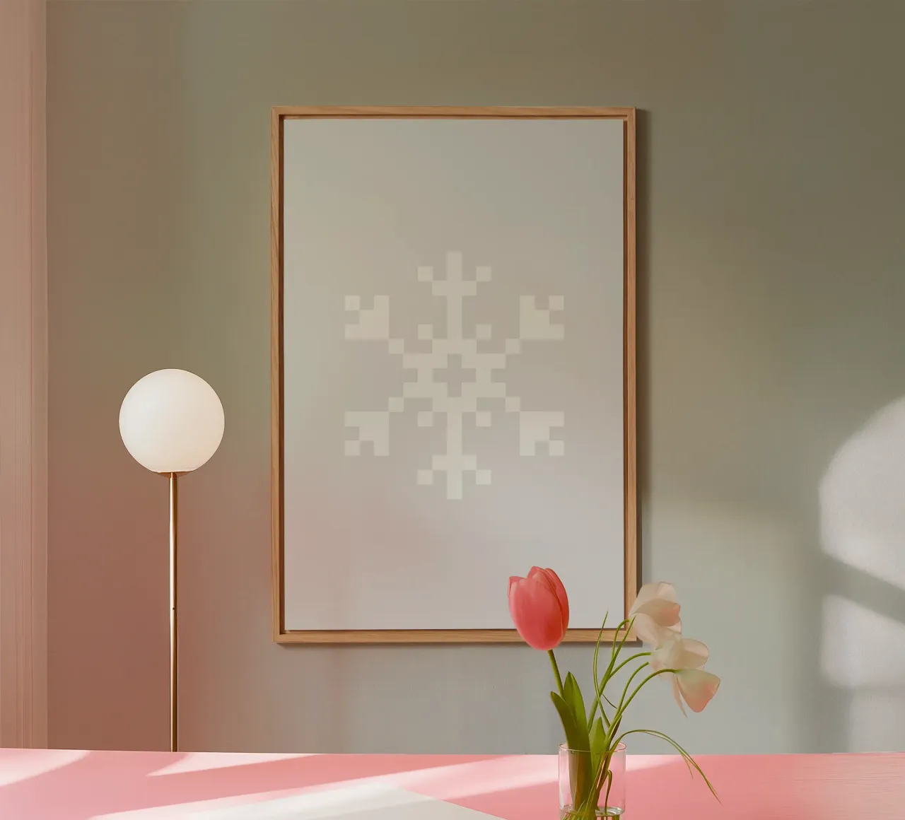 White Snowflake 2 alluminio dibond da Studio One