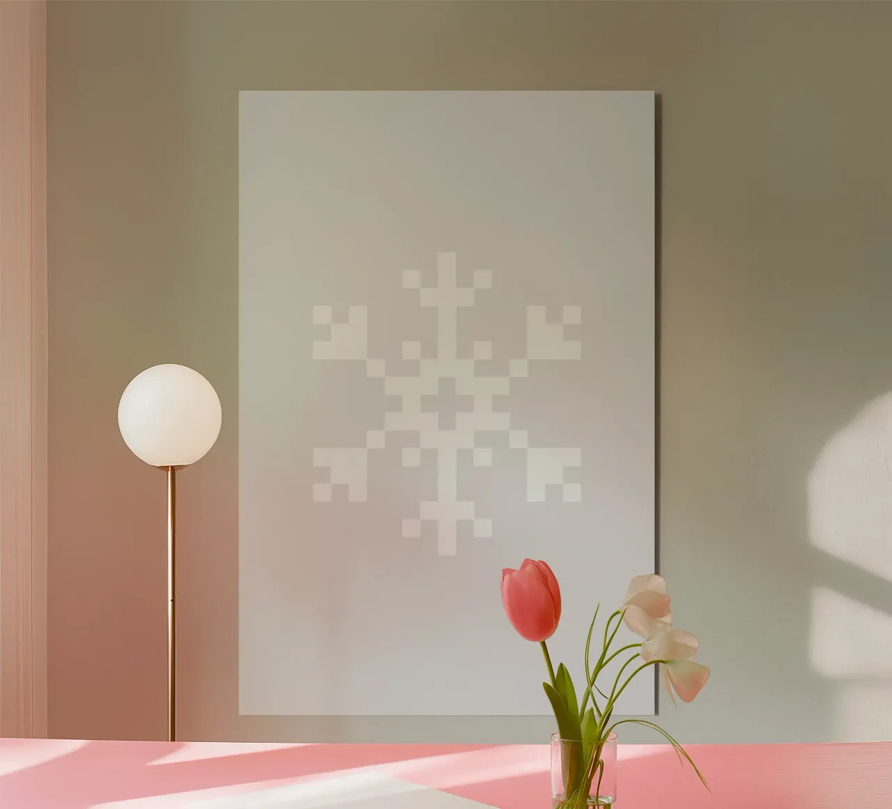 White Snowflake 2 alluminio dibond da Studio One