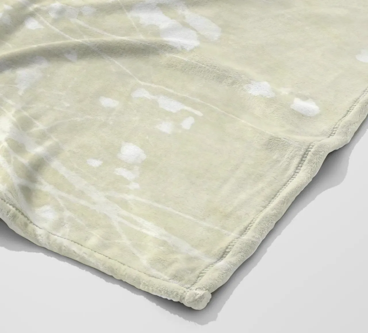 Vernice avorio Colpo di fogliame coperta in pile da amini54