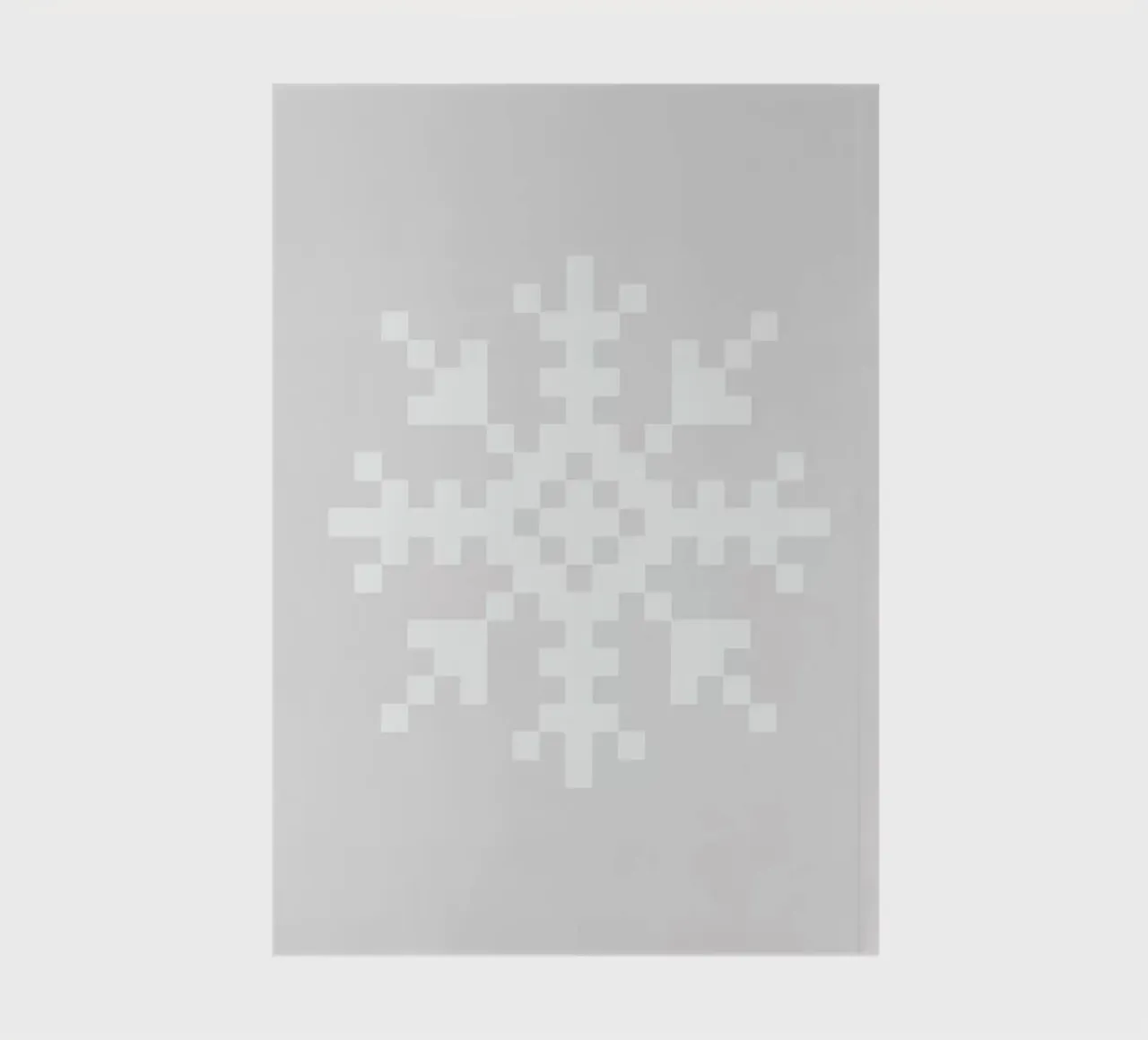 White Snowflake 3 notebook by Studio One